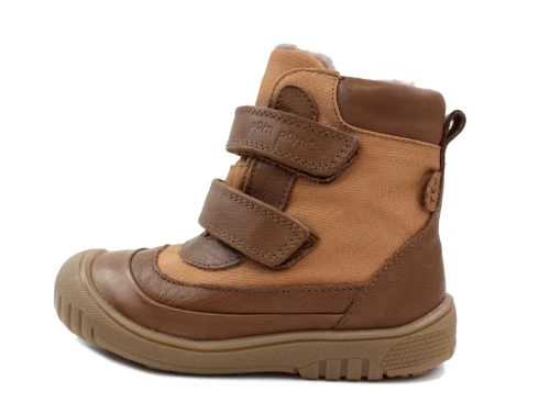 Pom Pom vinterstøvle camel med TEX